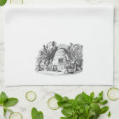 Vintager Rustikaler Honigbienenstock Geschirrtuch (Gefaltet)