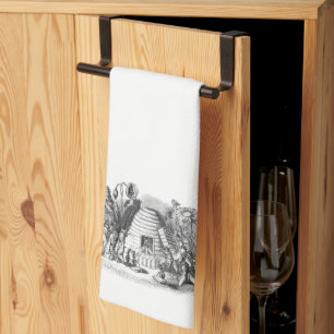 Vintager Rustikaler Honigbienenstock Geschirrtuch