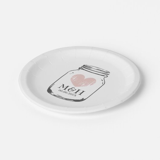 Vintager rustikaler pappteller (Schrägansicht)