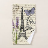 Vintager, rustikaler Schmetterlingsturm Badhandtuch Set (Handtuch)