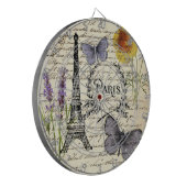Vintager, rustikaler Schmetterlingsturm Dartscheibe (Vorderseite Links)