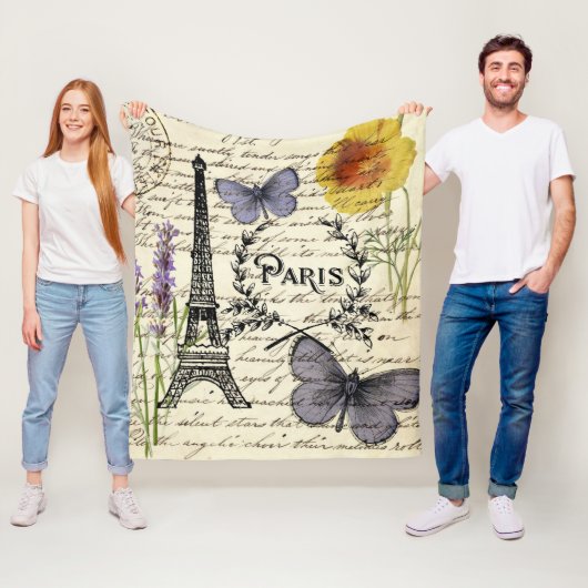 Vintager, rustikaler Schmetterlingsturm Fleecedecke (Beispiel)