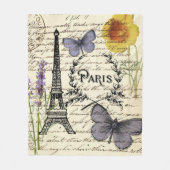 Vintager, rustikaler Schmetterlingsturm Fleecedecke (Vorderseite)