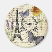 Vintager, rustikaler Schmetterlingsturm Magnet (Vorne)