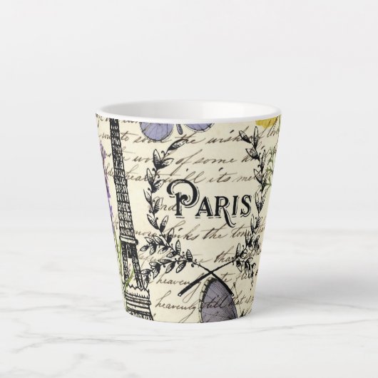 Vintager, rustikaler Schmetterlingsturm Milchtasse (Vorderseite)