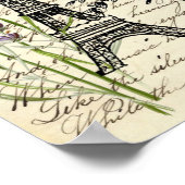 Vintager, rustikaler Schmetterlingsturm Poster (Ecke)