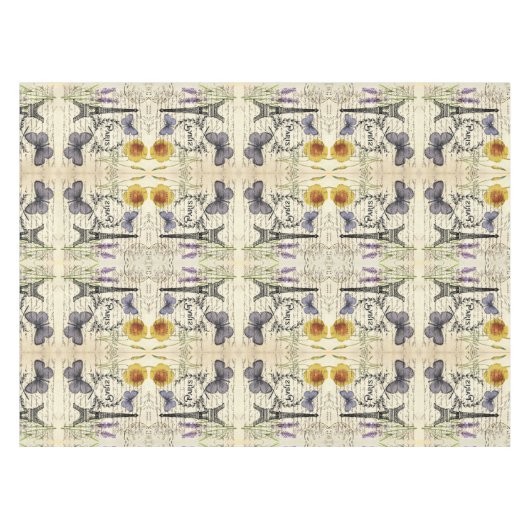 Vintager, rustikaler Schmetterlingsturm Tischdecke (Vorderseite (Horizontal))