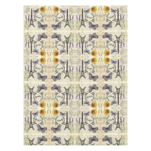 Vintager, rustikaler Schmetterlingsturm Tischdecke (Vorderseite)