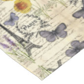 Vintager, rustikaler Schmetterlingsturm Tischdecke (Schrägansicht)