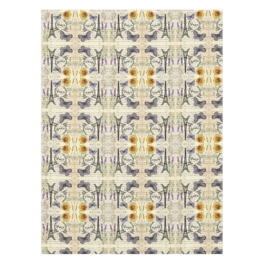 Vintager, rustikaler Schmetterlingsturm Tischdecke (Vorderseite)