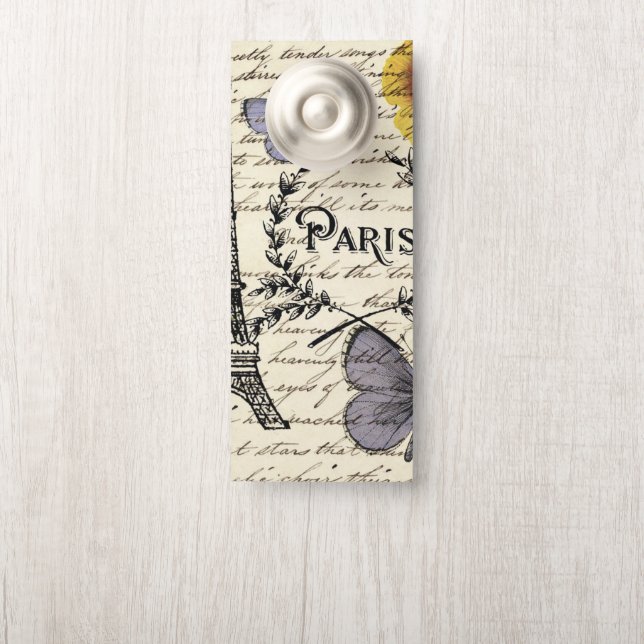 Vintager, rustikaler Schmetterlingsturm Türanhänger (Auf Knauf)