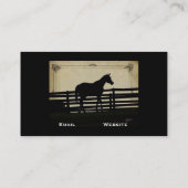 Vintager rustikaler visitenkarte (Rückseite)