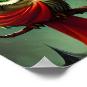 Vintager rustikaler Weihnachtsfeiertag Poster (Ecke)