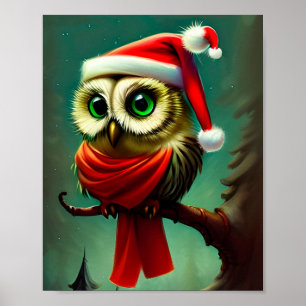 Vintager rustikaler Weihnachtsfeiertag Poster