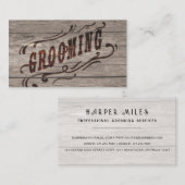 Vintager rustikaler Western Visitenkarte (Vorne/Hinten)