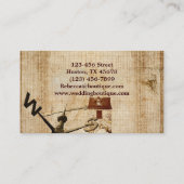 Vintager rustikaler Westernland-Scheunenbauernhof Visitenkarte (Rückseite)