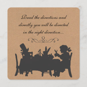 Vintager rustikaler wütender einladung