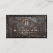 Vintager Rusty Metal Handyman Repair Contractor Visitenkarte (Vorderseite)