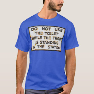 Vintager Rusty Sign Bahnhof Cool Funny T-Shirt