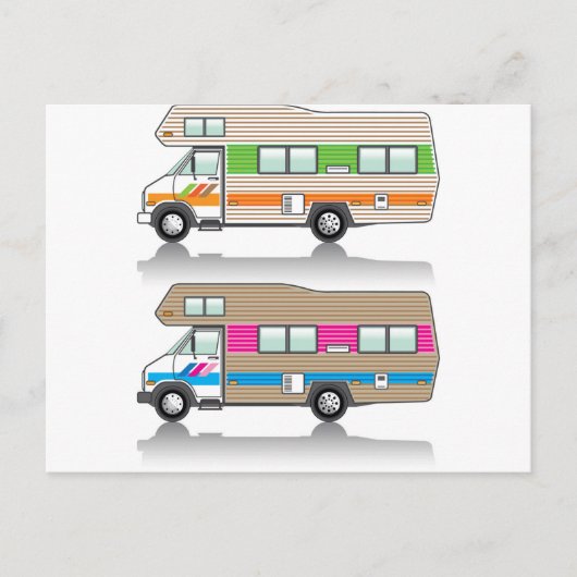 Vintager RV Postkarte (Vorderseite)