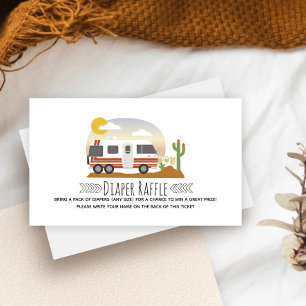 Vintager RV Wüstenduschenspanner Begleitkarte