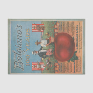 Vintager Saatkatalog 1918 Bozen und Sohn Seidenpapier
