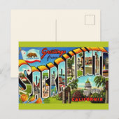 Vintager Sacramento CA Postkarte (Vorne/Hinten)