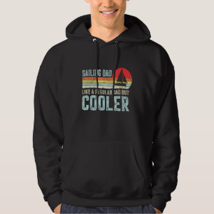 Vintager Sailboat Kapitän Vater Grandpa Sailing Da Hoodie