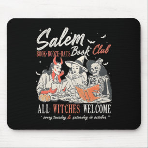 Vintager Salem Book Club Hexy Hexe Spooky Jahresze Mousepad