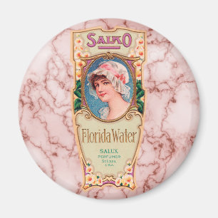 Vintager Salko Florida Wasser-Parfüm-Aufkleber Magnet