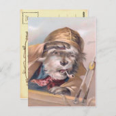Vintager Salty Sea Hund Postkarte (Vorne/Hinten)