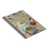 Vintager Sammelreiseplan Notizblock (Rechte Seite)