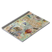 Vintager Sammelreiseplan Notizblock (Linke Seite)