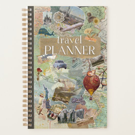 Vintager Sammelreiseplan Planer (Vorderseite)