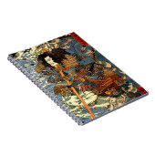 Vintager Samurai Ukiyo-e japanische Malerei Notizblock (Rechte Seite)