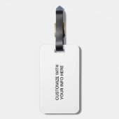 Vintager San Francisco Reise-Plakat-Gepäck-Umbau Gepäckanhänger (Rückseite vertikal)