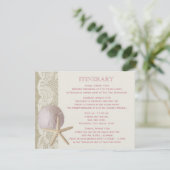 Vintager Sandstrand Begleitkarte (Stehend Vorderseite)