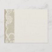 Vintager Sandstrand Begleitkarte (Rückseite)