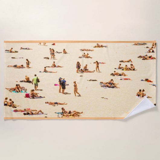 Vintager Sandy Beach Strandtuch (Vorderseite)