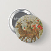 Vintager Sankt Sleigh Button (Vorne & Hinten)