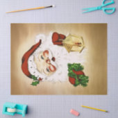 Vintager Santa 2 Seidenpapier (Basteln)
