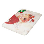 Vintager Santa 4 Badematte (Schrägansicht)