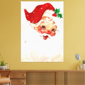 Vintager Santa 4 Leinwanddruck (Insitu (Wohnzimmer))