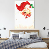 Vintager Santa 4 Leinwanddruck (Insitu (Schlafzimmer))