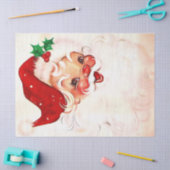 Vintager Santa 4 Seidenpapier (Basteln)
