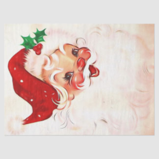 Vintager Santa 4 Seidenpapier