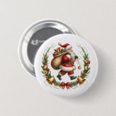 Vintager Santa Button (Vorne & Hinten)