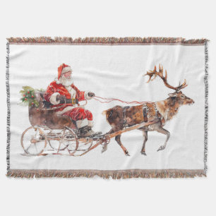 Vintager Santa-Claus im Schnee Decke