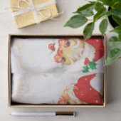Vintager Santa Claus Retro Weihnachten Seidenpapier (Geschenk)