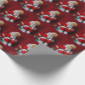 Vintager Santa Claus Toy Geschenkpapier (Ecke)